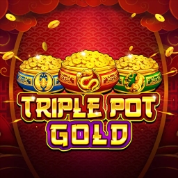 Three pots filled with gold