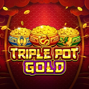 Three pots filled with gold