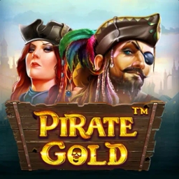 pirate gold slot logo woman and man pirate