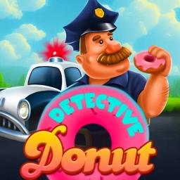 detective donut popiplay detective holding a donut
